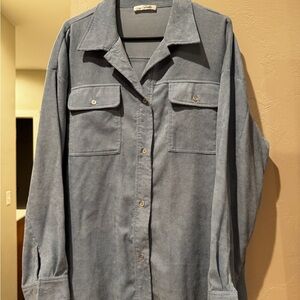 Light blue button up shirt